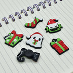Christmas Halloween Mixed Theme PVC Clog Shoe Charms | Removable Shoe Decor Accessories 14 Pack