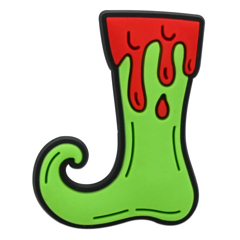 Christmas Halloween Mixed Theme PVC Clog Shoe Charms | Removable Shoe Decor Accessories 14 Pack