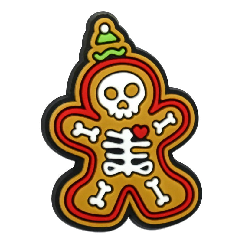 Christmas Halloween Mixed Theme PVC Clog Shoe Charms | Removable Shoe Decor Accessories 14 Pack