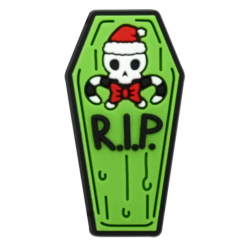 Christmas Halloween Mixed Theme PVC Clog Shoe Charms | Removable Shoe Decor Accessories 14 Pack