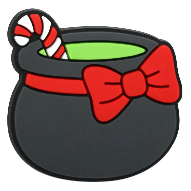 Christmas Halloween Mixed Theme PVC Clog Shoe Charms | Removable Shoe Decor Accessories 14 Pack